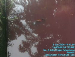 Limbah Berbau Amis Diduga Sengaja Dibuang, Warga Tanjung Selamat Jadi Korban